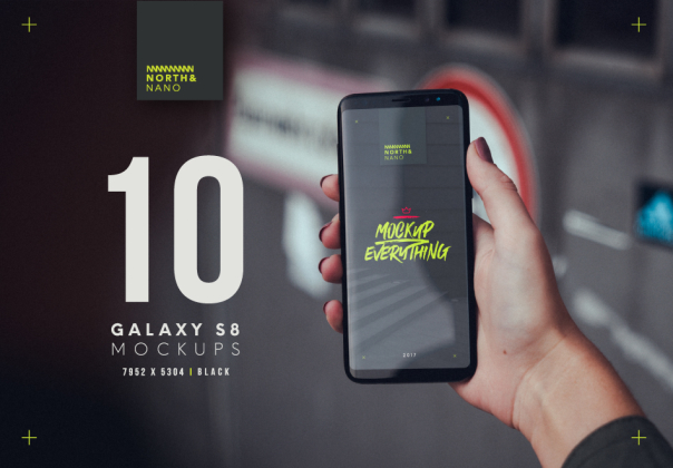 10 Galaxy S8 Mockups