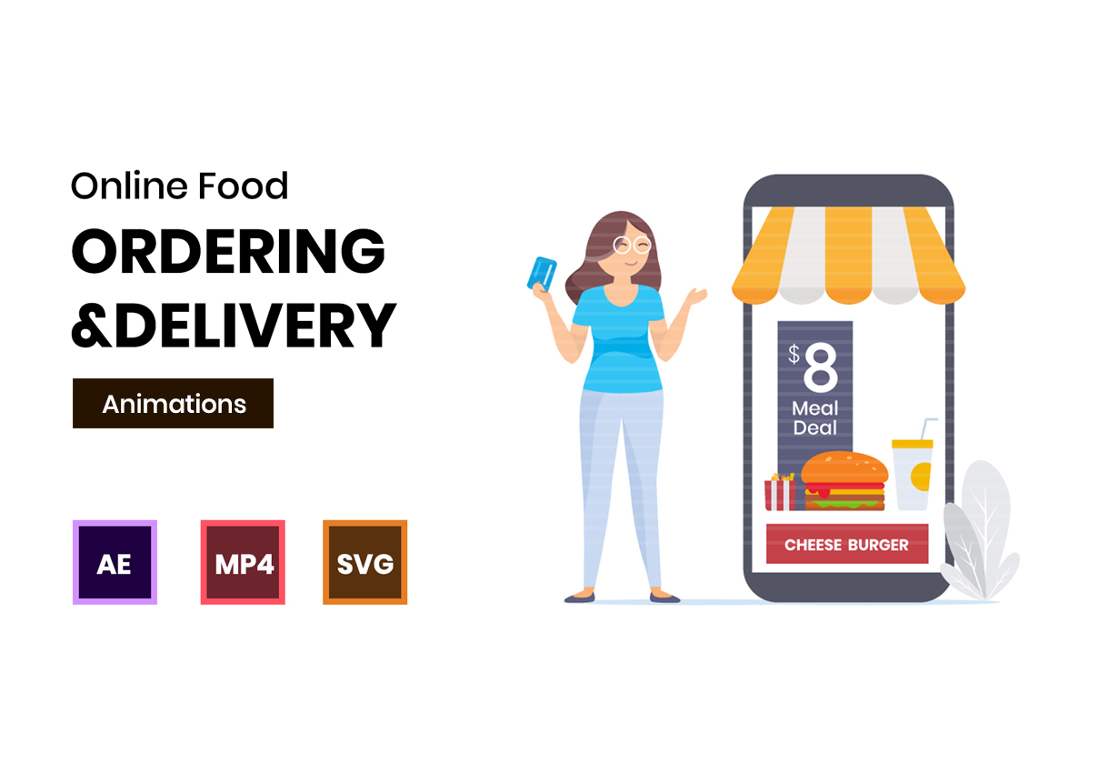Food Ordering & Delivery Animations