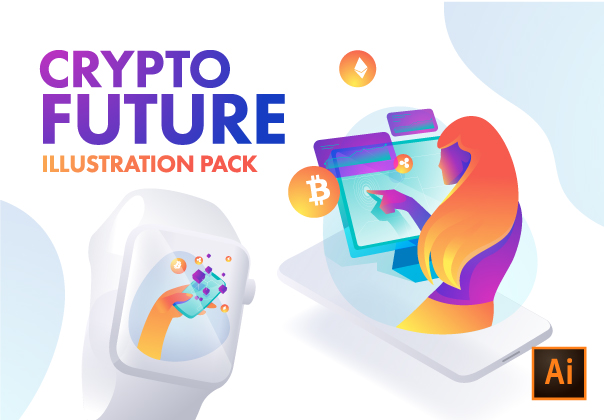 Crypto Future Illustration Pack