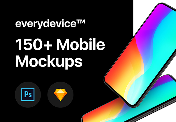 everydevice™ 150+ Mobile Mockups