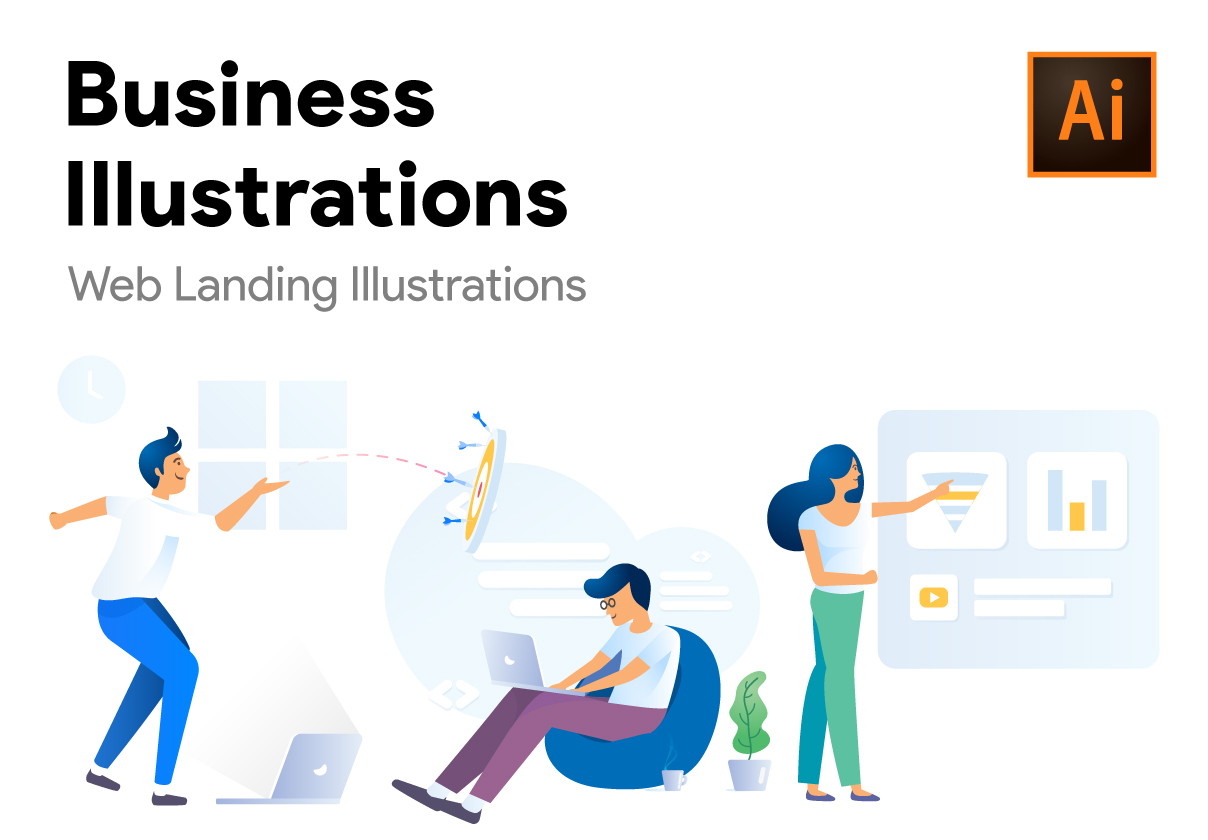 Business Landing Illustrations