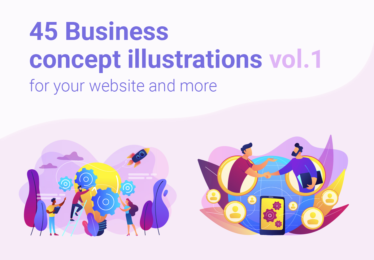 Business concept illustrations vol.1
