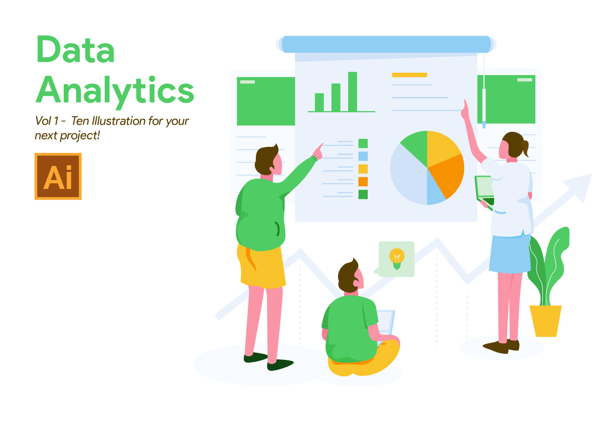 Data Analytics Illustration Vol 1