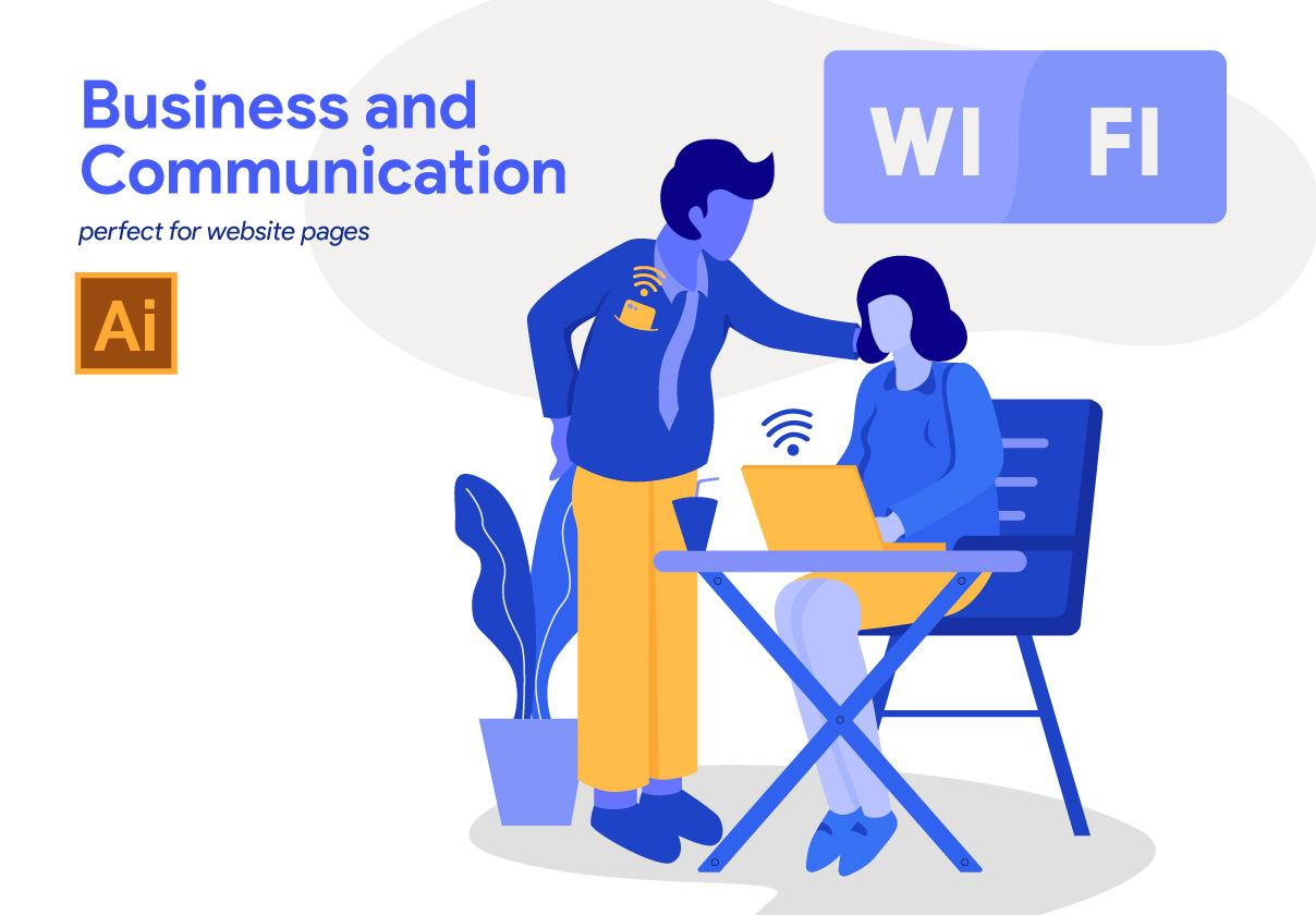 Business and Communication Illustration