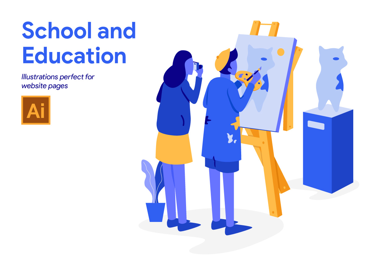 School and Education Illustration