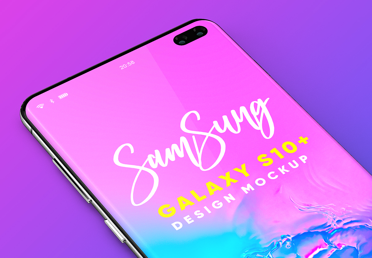 Samsung Galaxy S10+ Design Mockup 2