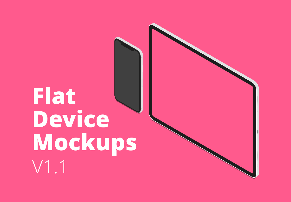 Flat Device Mockups