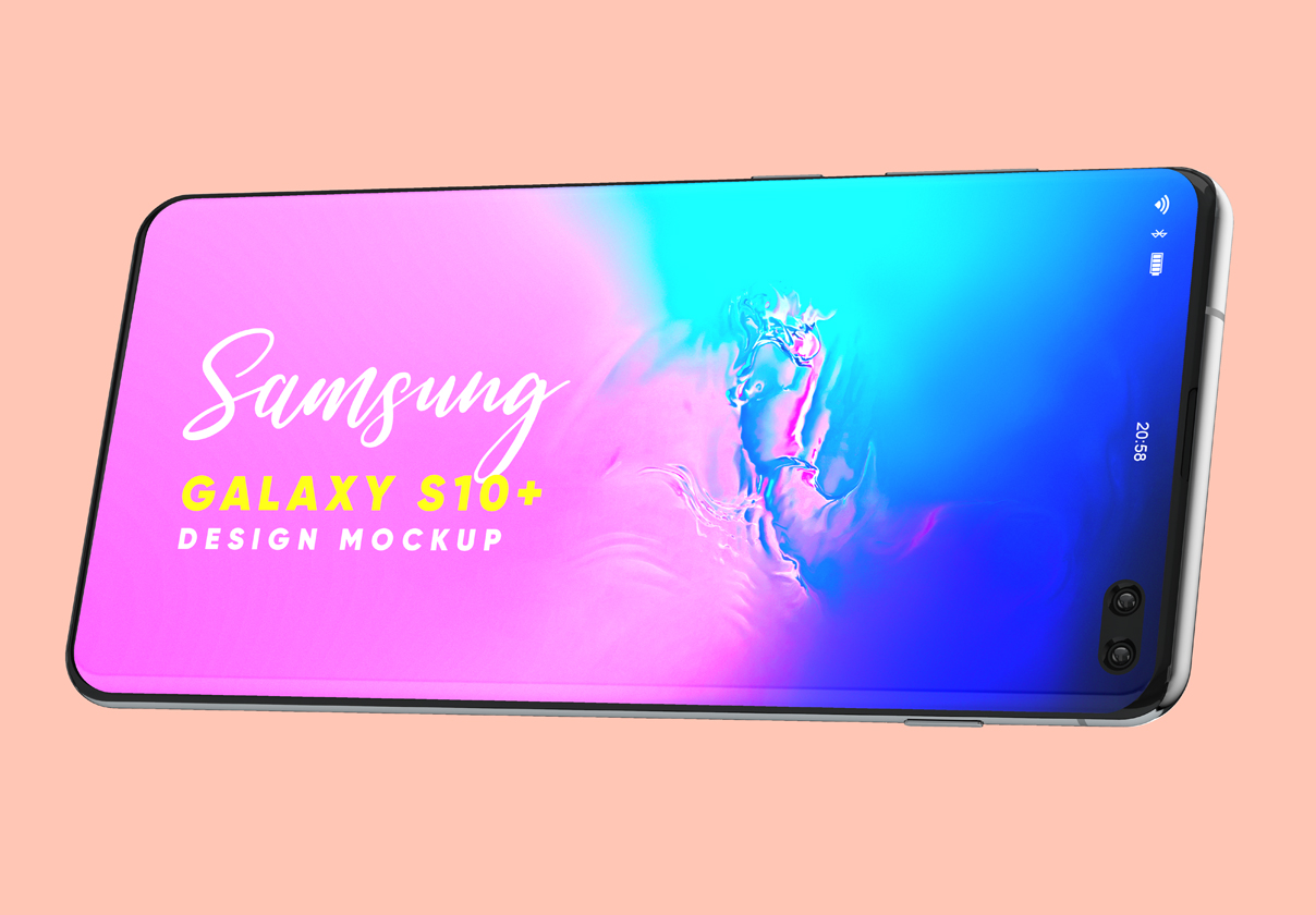 Samsung Galaxy S10+ Design Mockup 3