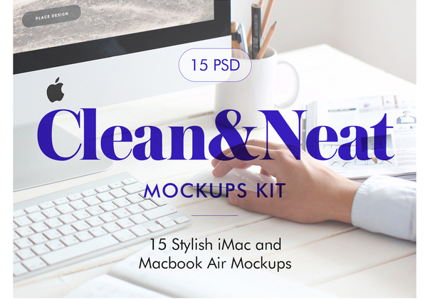 Clean & Neat Mockups Kit