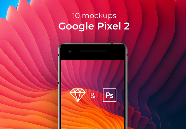 10 Google Pixel 2 Mockups