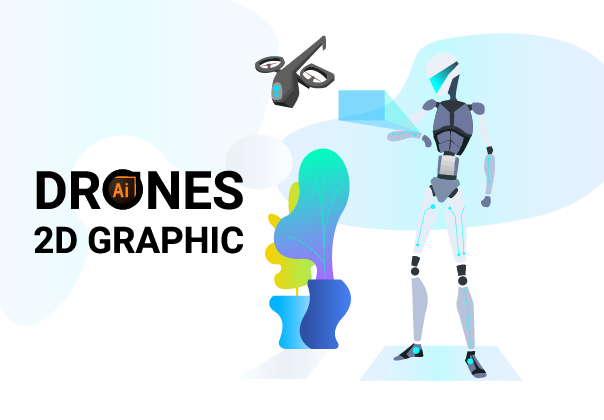 Drones 2D Graphic