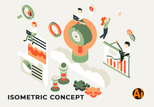 Business Concepts Isometric