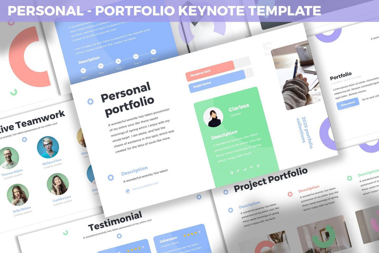 项目融资方案报告keynote演示文稿模板personal Portfolio Keynote Template 设计森林planforest