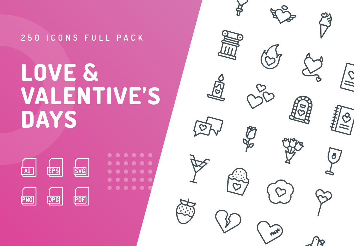 Love and Valentine’s Day Icons