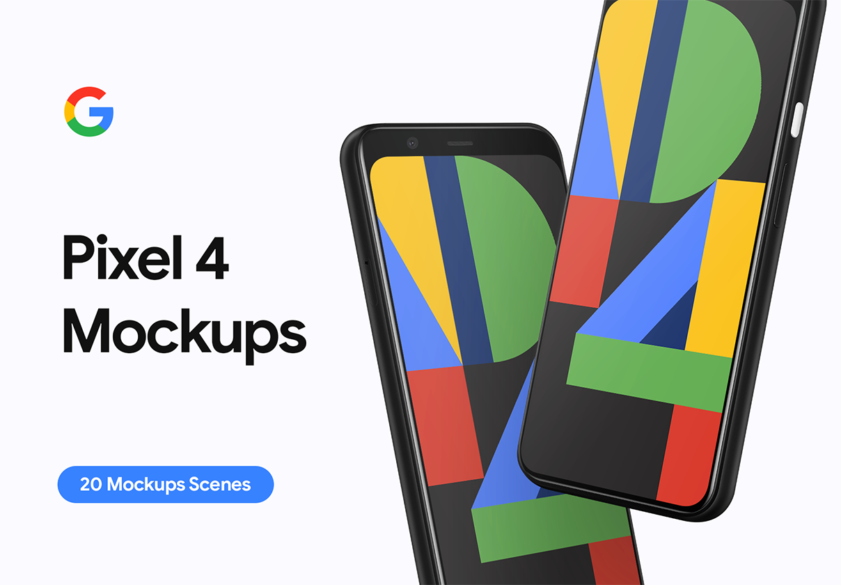 Google Pixel 4 – 20 Mockups
