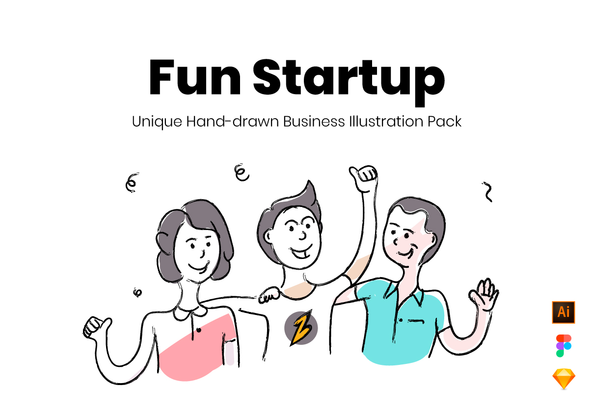 Fun Startup Illustrations