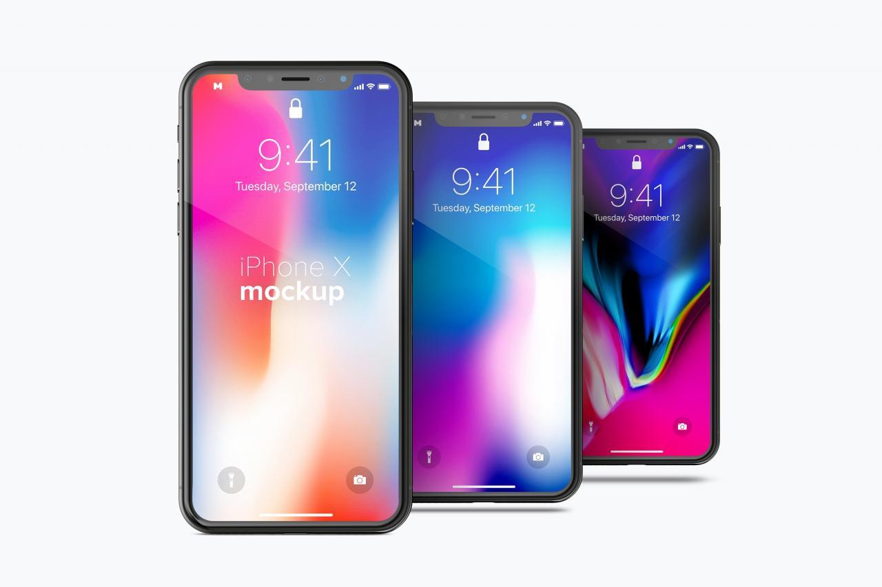 Iphone X手机app应用ui设计效果图免费样机素材free Iphone X Mockup 03 设计森林planforest