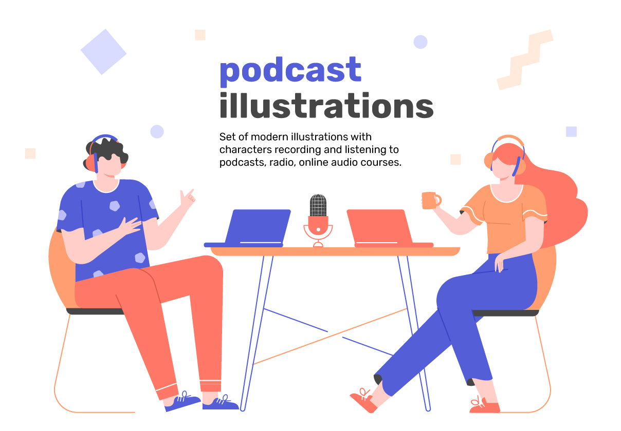 Podcast Vector Illustration