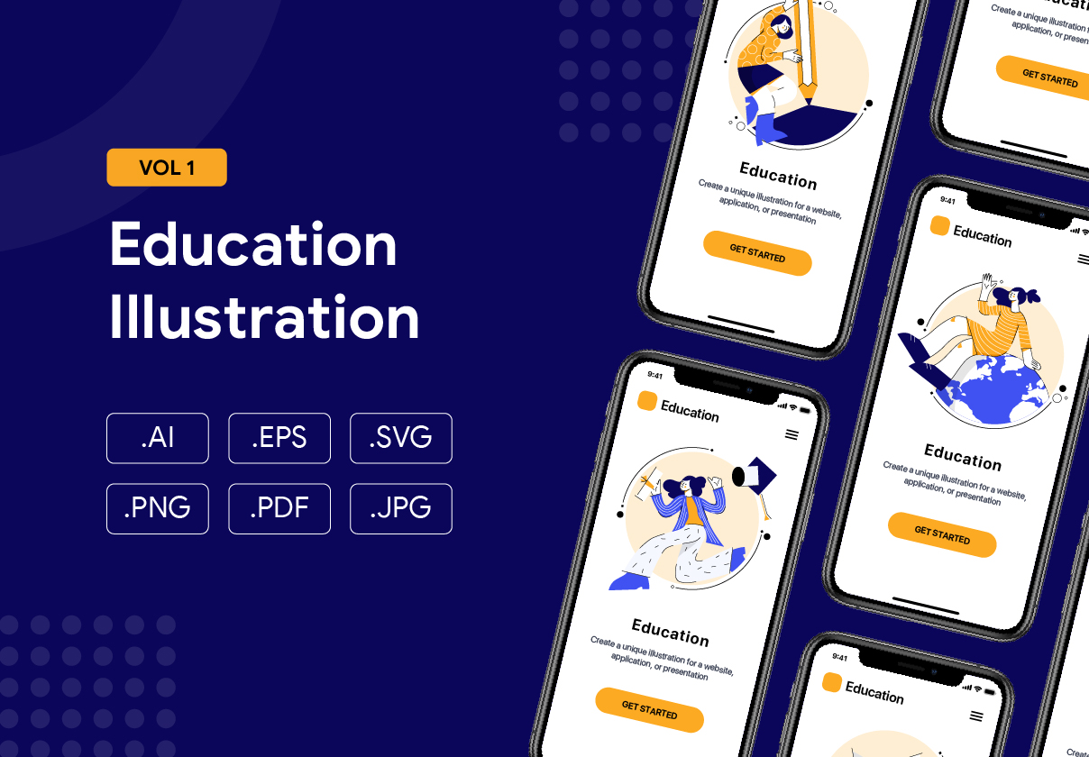 Education Illustration Kit