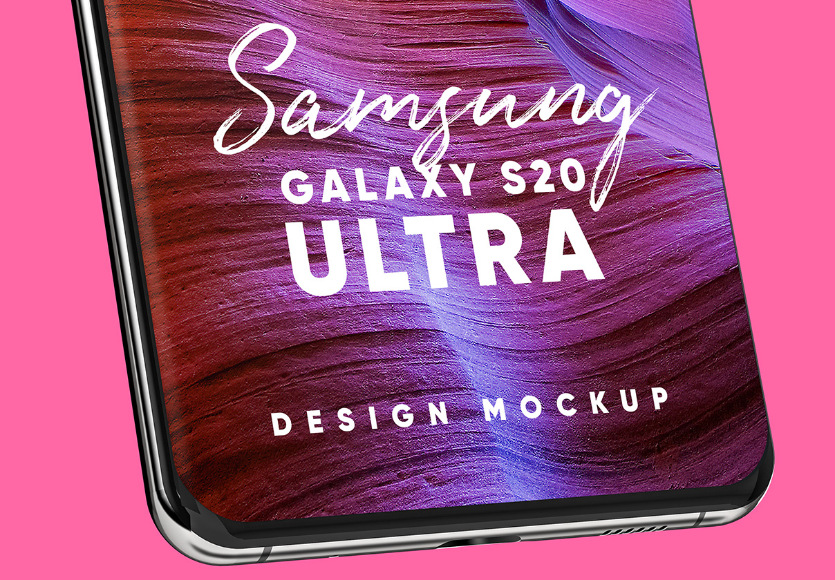 Samsung Galaxy S20 Ultra Device Mockup 03