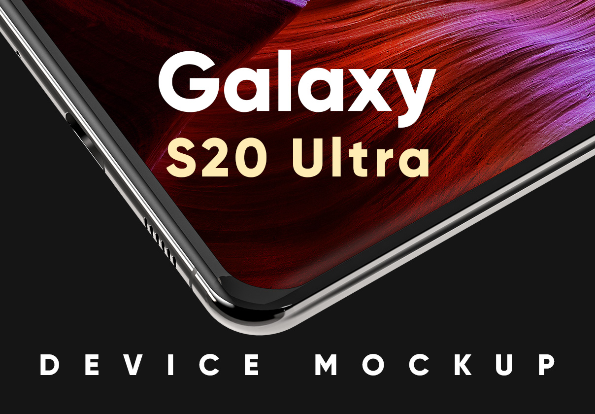 Samsung Galaxy S20 Ultra Device Mockup