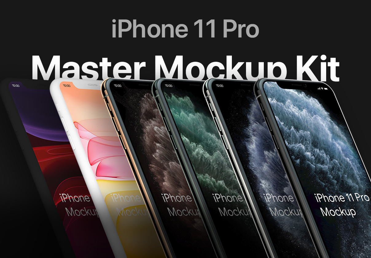 iPhone 11 Pro Master Mockup Kit
