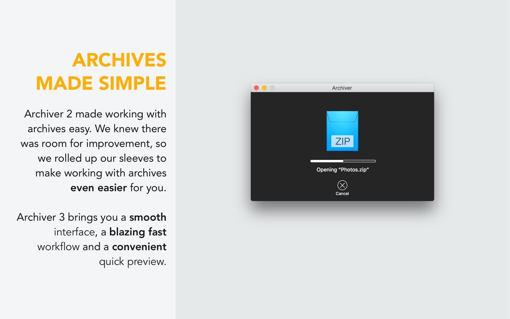 Archiver 3.0.6 一功能最强大最好用的Mac的解压与解压缩工具