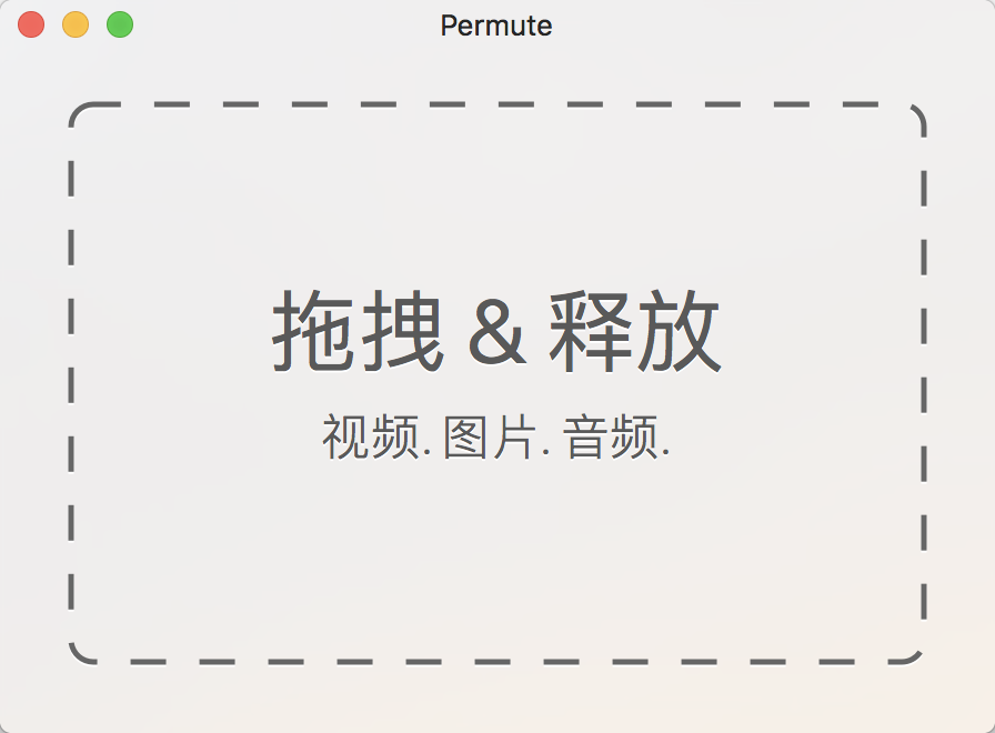 Permute 2.5.5-Mac上小巧便捷的多媒体文件格式转换器