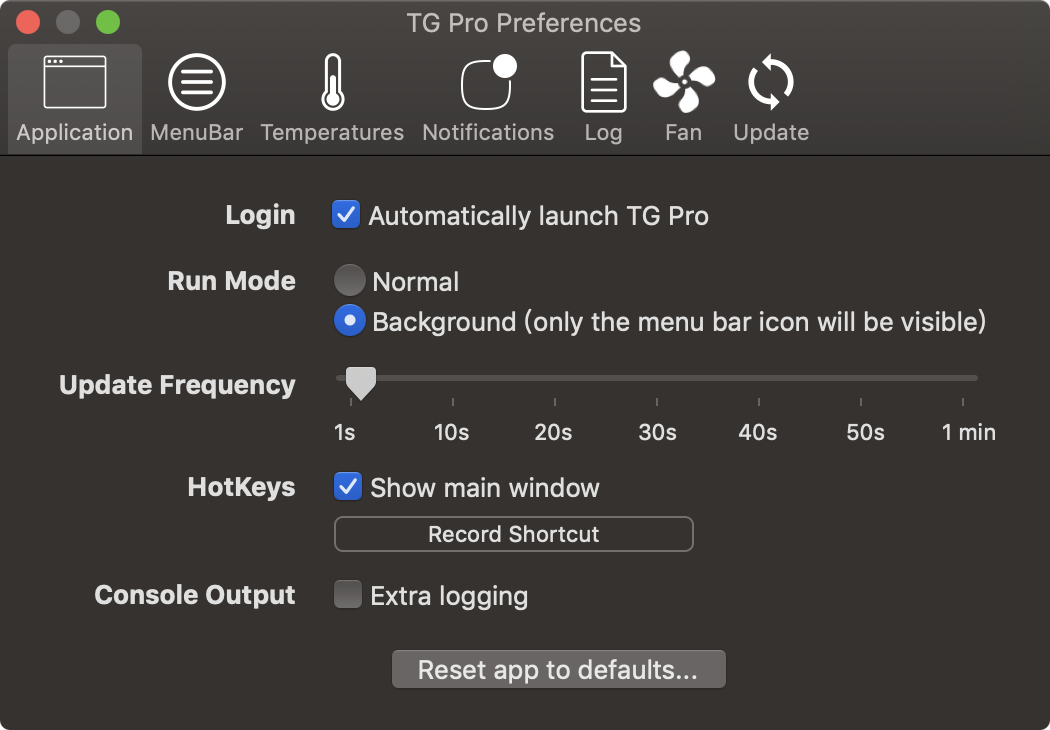 TG Pro 2.33 - Mac上最专业的电脑实时温度监控软件