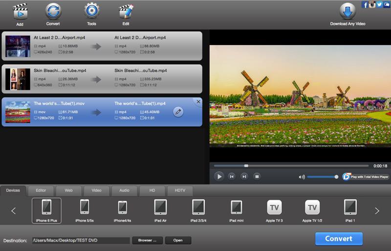 Total Video Converter Pro 4.4.1 - Mac全功能视频格式转换器