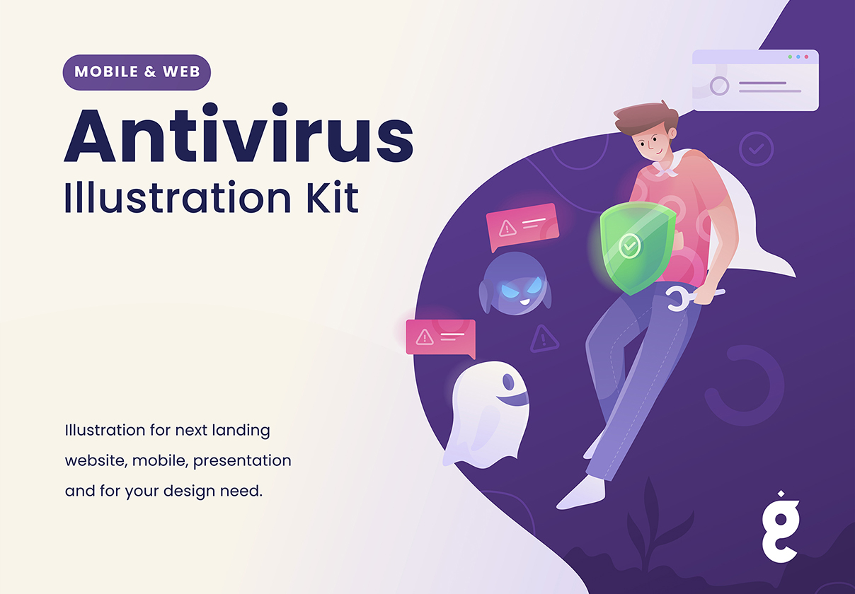 Antivirus Illustration Kit
