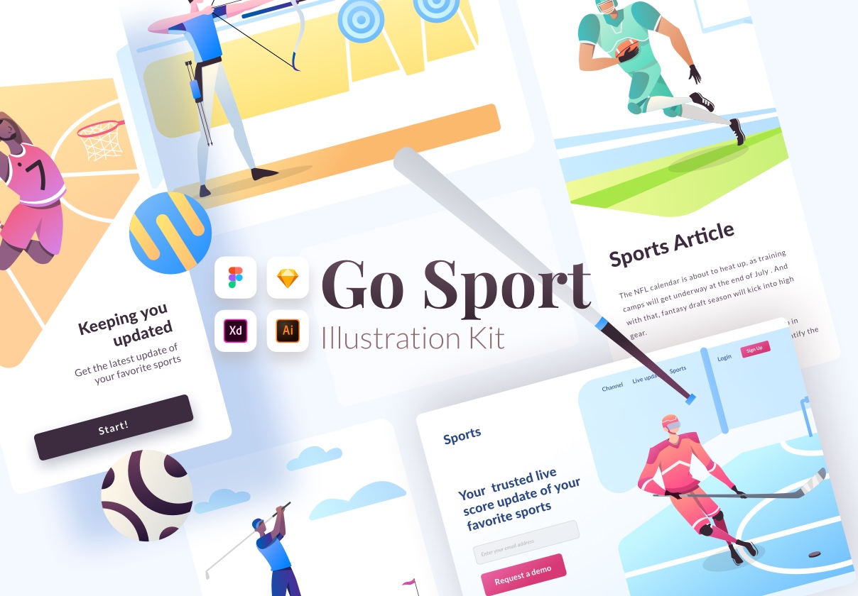 Go Sports Illustration