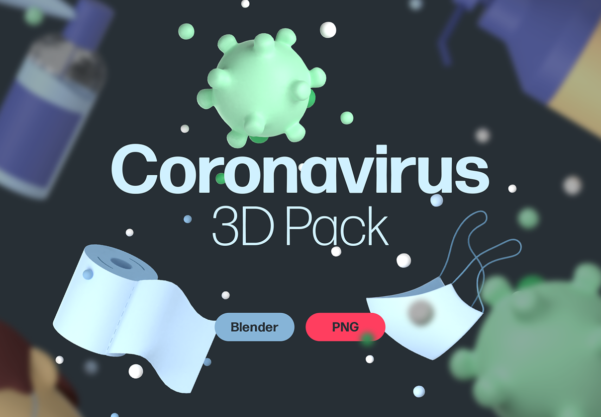 Coronavirus 3D Pack