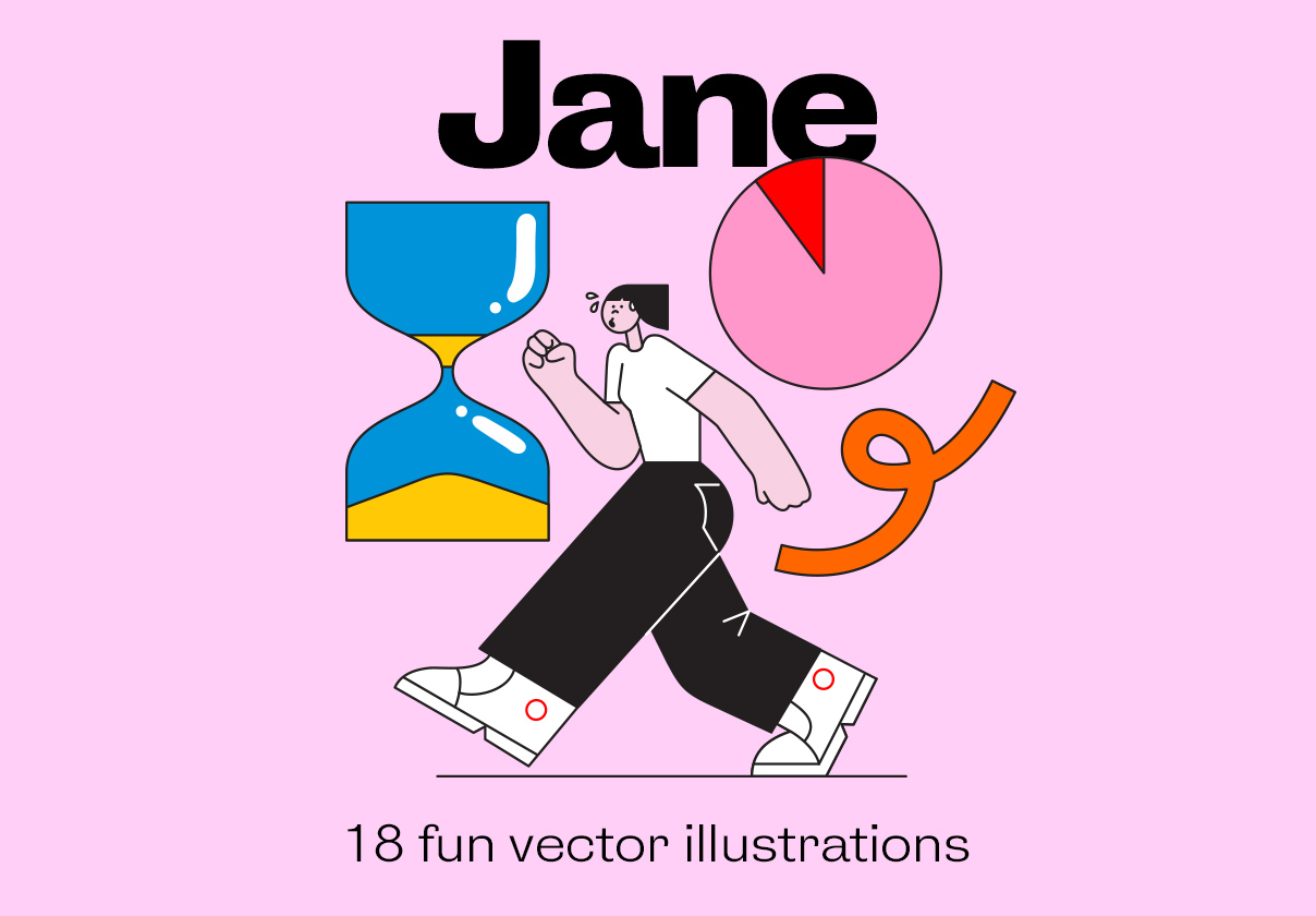 Jane – illustration pack