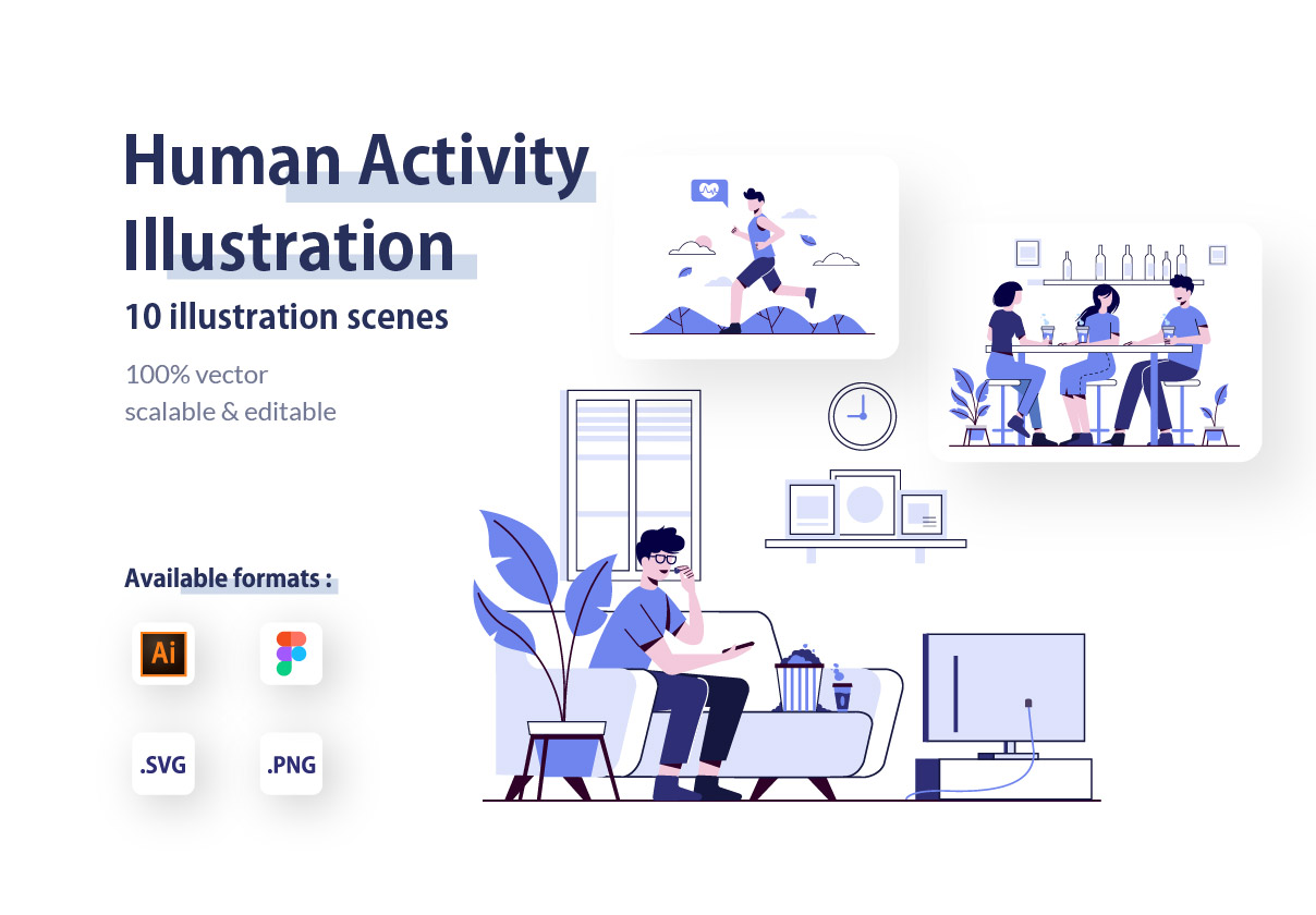 Human Activity Illustration Kit