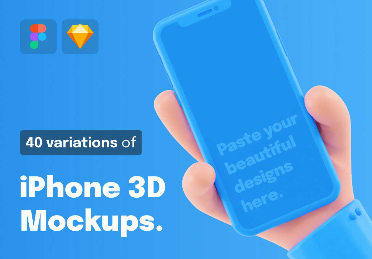iPhone 3D Mockups