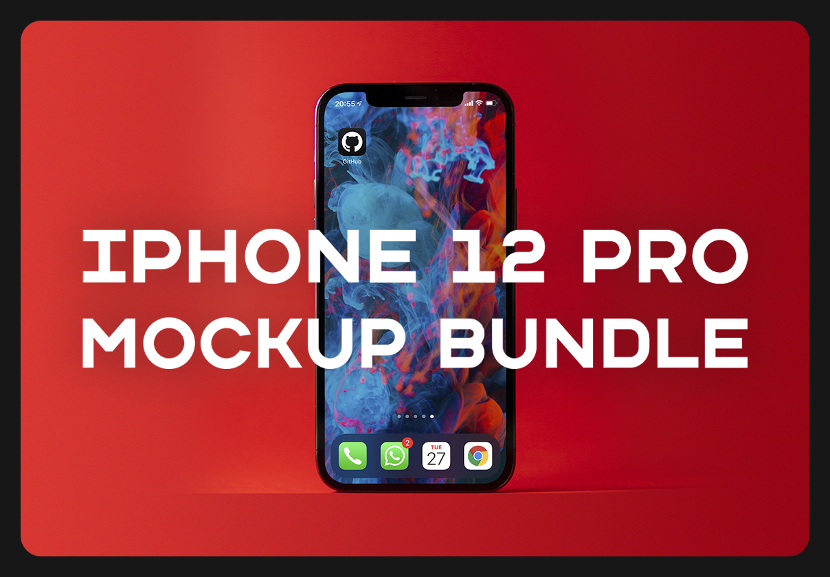 iPhone 12 Pro mockup bundle