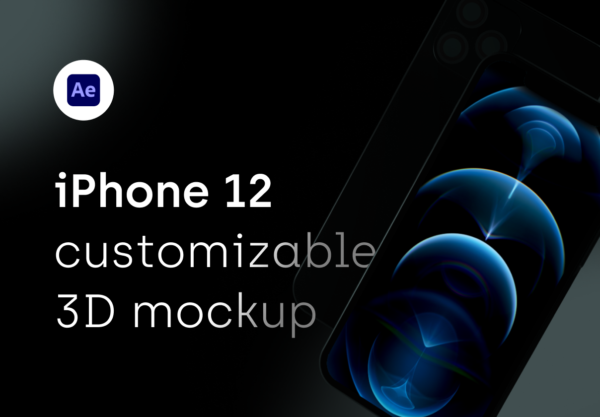 iPhone 12 Pro – 3D mockup