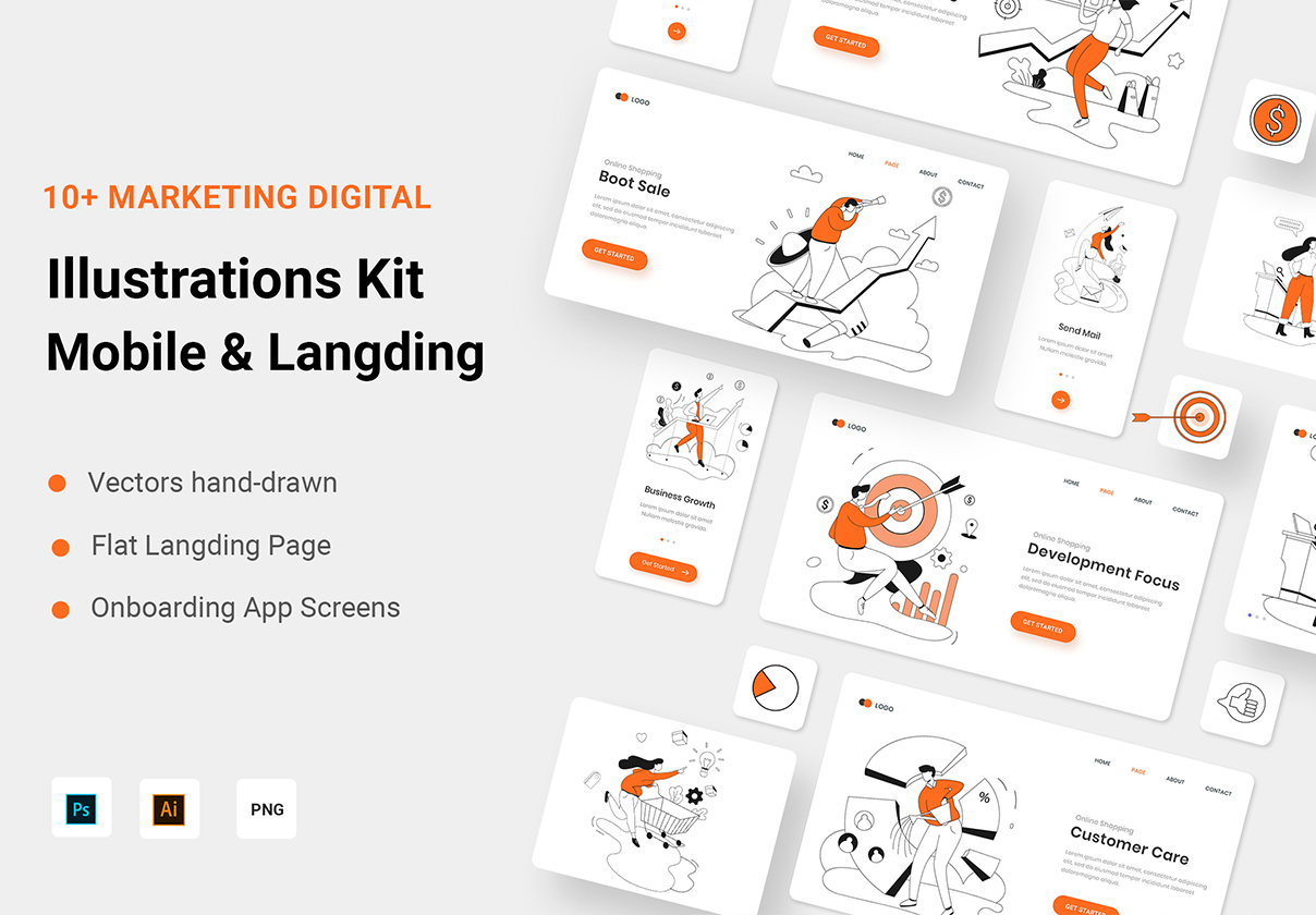 Marketing Digital Illustration Kits