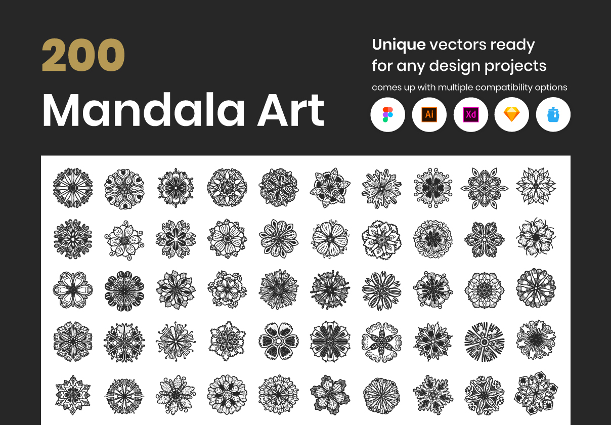 200 Mandala Art