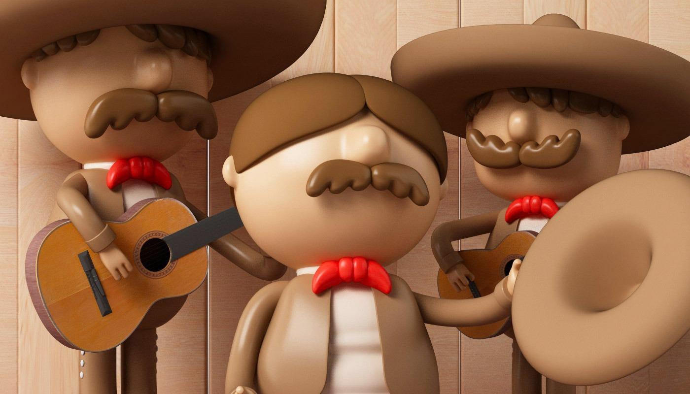 墨西哥设计师VAGO 3D角色插画作品