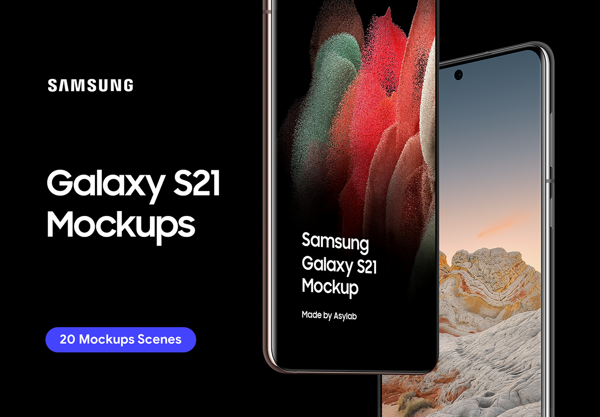 Samsung Galaxy S21 – 20 Mockups