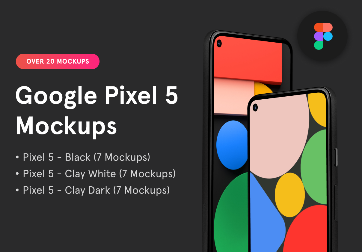 Google Pixel 5 Figma Mockups