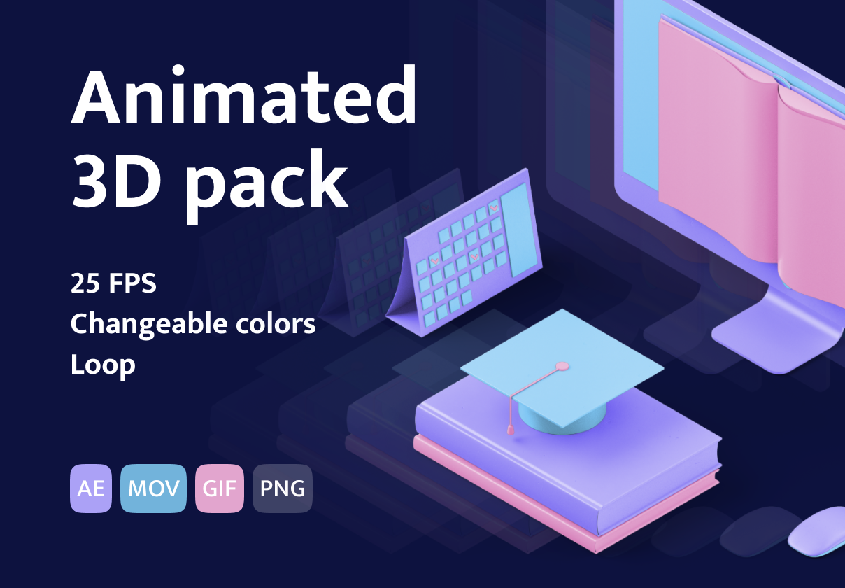 3D Isometric Animated Pack