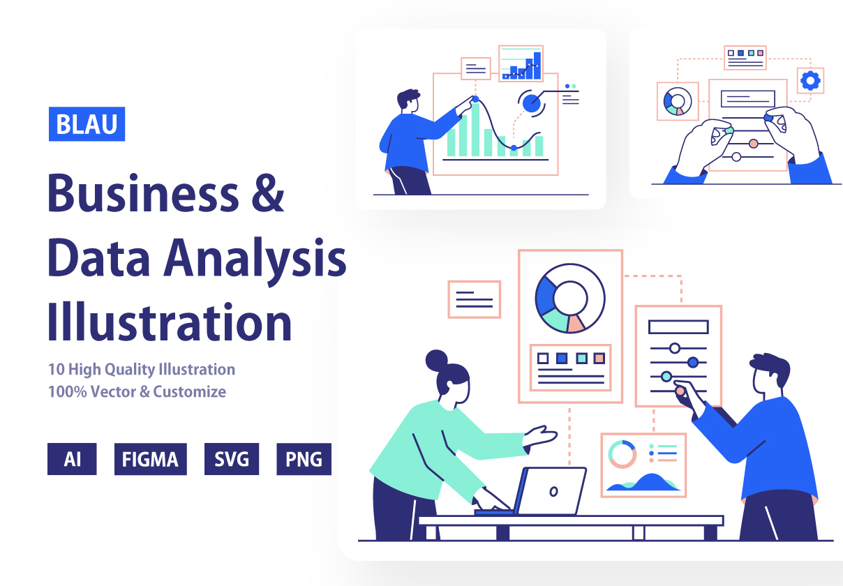 BLAU – Business Analysis & Data Statistic Illustration