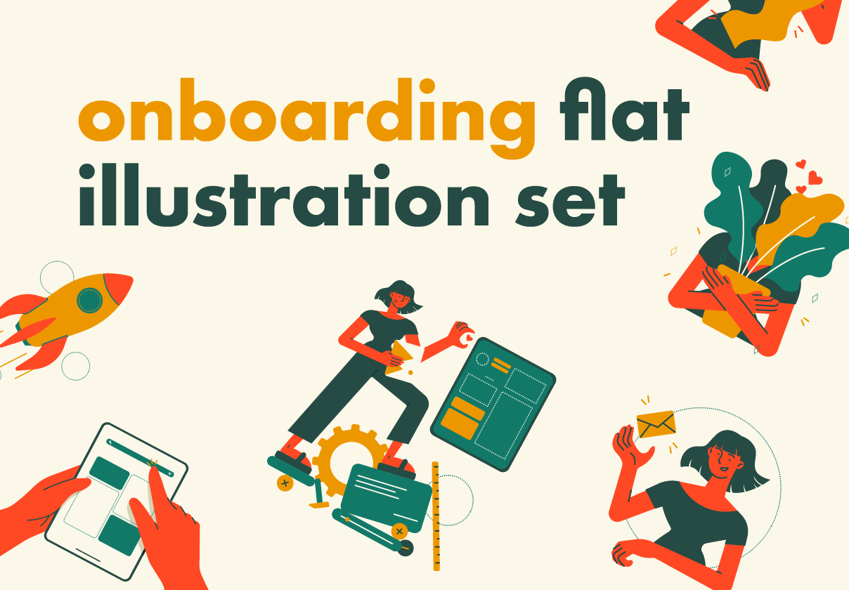 Onboarding Flat Illustration Pack