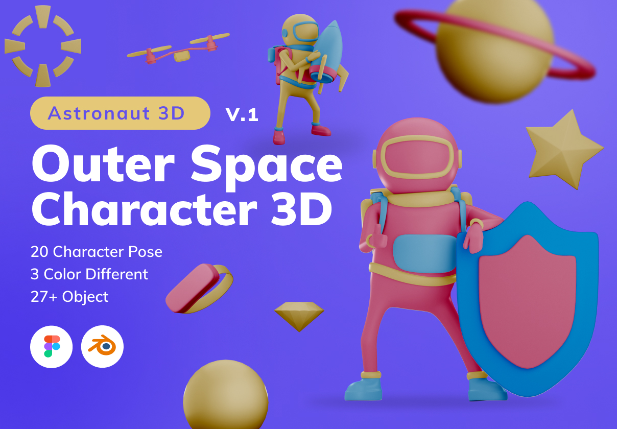 Outer Space Character 3D