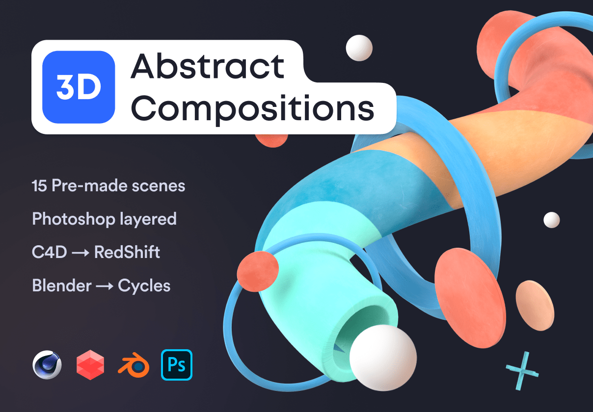 3D Abstract Compositions