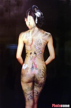 人体彩绘艺术欣赏