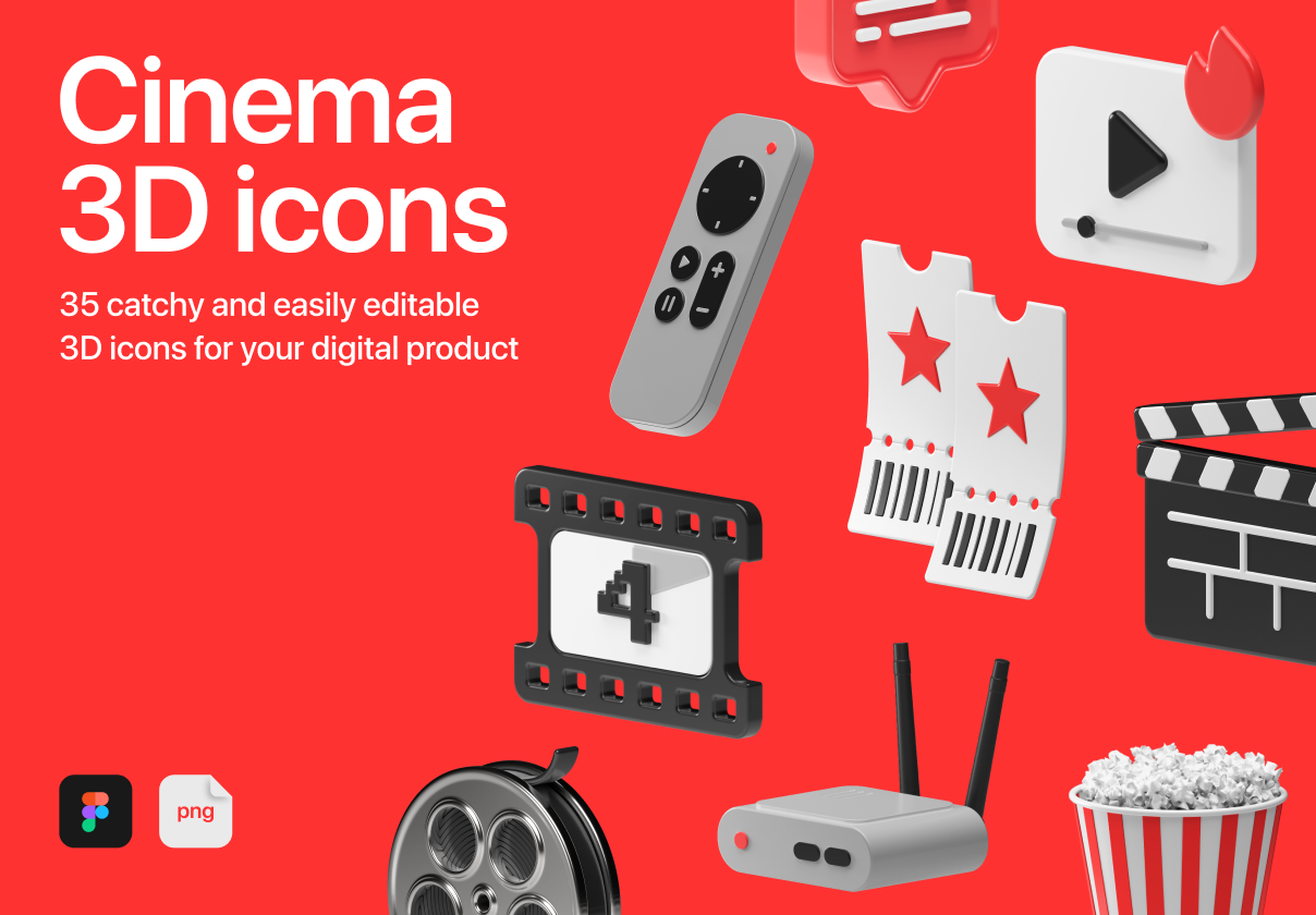 Cinema 3D Icons